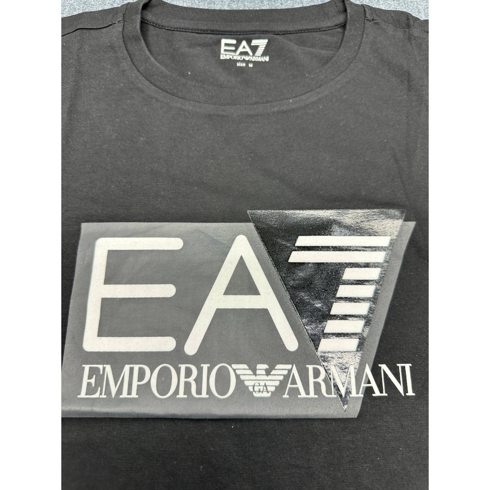 EA7 Emporio Armani Mens Graphic Logo T-Shirt Brown 3DPT81 PJM9Z Size M - Picture 7 of 10